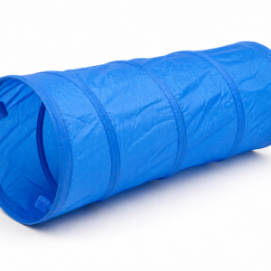 Happy Feet Pet Shop II Collapsible Pet Tunnel Toy – Interactive Indoor Play Tube for Dogs & Cats (Blue)